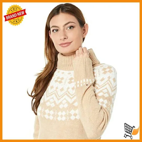 Ribbed Turtleneck Sweater, Acrylic, 25